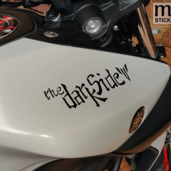 The dark side - Yamaha MT slogan sticker for motorcycles and helmets