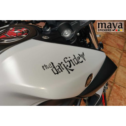 The dark side - Yamaha MT slogan sticker for motorcycles and helmets