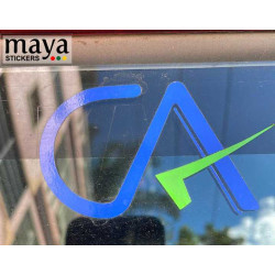 CA Chartered Accountant old logo sticker for cars, bikes, laptops, wall