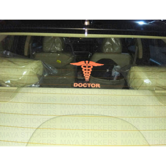 Doctor logo sign sticker / decals for cars, bikes, laptops, doors