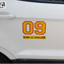 Raid De Himalaya logo stickers for cars and bikes