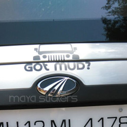 Got Mud? sticker for Jeep and offroad SUVs 