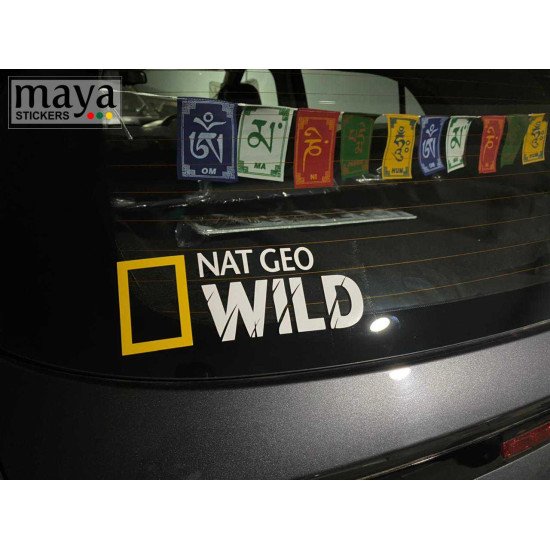 NAT GEO WILD logo stickers for cars, bikes, laptops and others