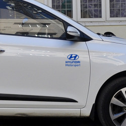Hyundai Motorsports logo car stickers