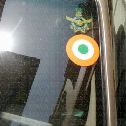 Indian flag tri color round sticker decal for cars , bikes, and laptop. 