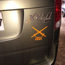 Sword Indian Army custom sticker for Cars / bikes/ Royal Enfield / laptop