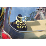Indian navy logo / emblem custom sticker/ decal for Cars / bikes / laptop