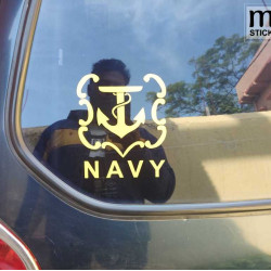 Indian navy logo / emblem custom sticker/ decal for Cars / bikes / laptop