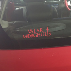 Valar Morghulis - All Men must die - GOT stickers 