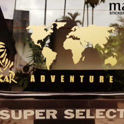 Dakar Rally logo sticker for cars, bikes, and helmets