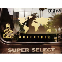 Dakar Rally logo sticker for cars, bikes, and helmets