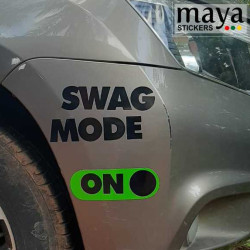 SWAG Mode ON decal stickers for cars, bikes, laptops
