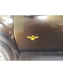 Eagle stickering on renault duster doors 