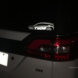 Tata Hexa car outline THOR stickers  ( Pair of 2 stickers _