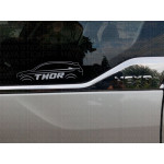 Tata Hexa car outline THOR stickers  ( Pair of 2 stickers _