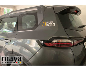 Nat geo wild sticker for Tata Safari