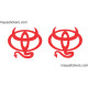 Toyota Devil  custom sticker decal for Cars, suvs and trucks