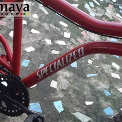 Specialized bicycles logo stickers for cycles and helmets