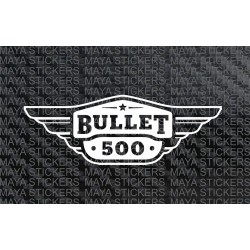 Royal Enfield Bullet 500 logo stickers for Toolbox and Fuel tank  ( Pair of 2 )