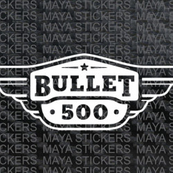 Royal Enfield Bullet 500 logo stickers for Toolbox and Fuel tank  ( Pair of 2 )