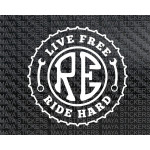 live free ride hard custom royal enfield stickers