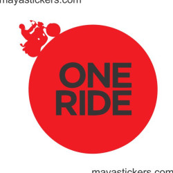 One ride sticker/decal for royal enfield - custom colors