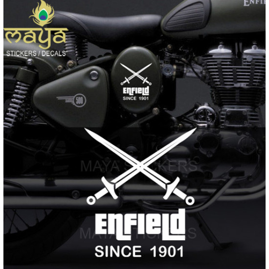 Gun Logo for Royal Enfield Sticker