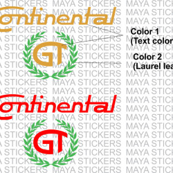 Royal enfield continental GT logo stickers (Dual color)