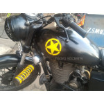 Star sticker in Distressed style with scratches design for cars, bikes, laptops