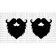 Beard and mustache classy sticker / decal for cars, bikes, laptop 