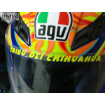 Tribu de chihuahua valentino rossi sticker for bikes and helmets ( Pair of 2 )
