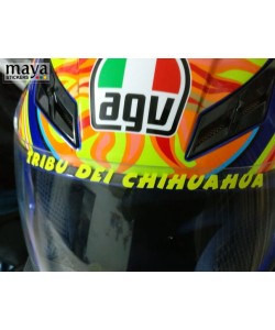 Tribu de chihuahua decal sticker for helmets