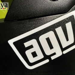 AGV simple logo decal sticker for motorcycles, cars, and helmets ( Pair of 2 )