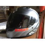 Ducati text logo decal stickers for bikes and helmet