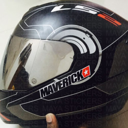 Maverick Vinales 3 color logo decal sticker for bikes and helmets