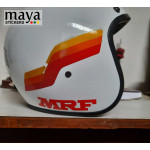 MRF logo stickers for Bikes, Cars, helmet and bat ( Pair of 2 )