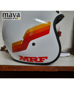 MRF logo helmet stickers