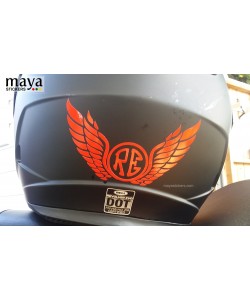 RE wings helmet stickers