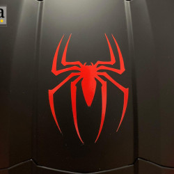 Spider logo sticker sticker from Spiderman movie ( 2 pieces)