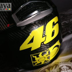 46 number Valentino Rossi racing sticker in Dual color for bikes, helmets