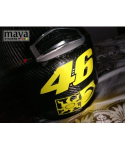 Valentino Rossi 46 number helmet sticker