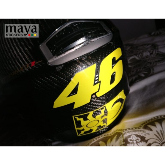 46 Number Sticker Buy Online In India Dual Colors High Quality