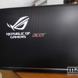 ASUS republic of gamers full  logo stickers for laptops, desktops, mobiles 