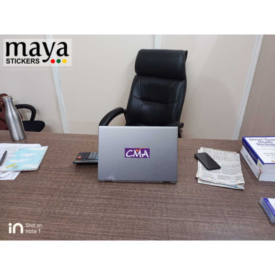 CMA  logo sticker for cars, bikes, laptops, door and others