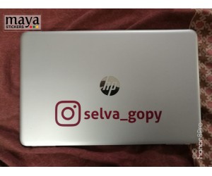 Instagram username laptop stickers
