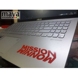 Mission winnow logo stickers for cars, bikes, laptops ( Pair of 2 )