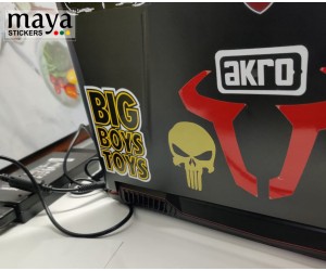 Punisher skull sticker for laptops