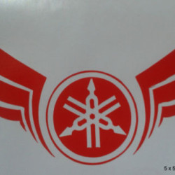 yamaha tribal logo and yamaha wings bike and helmet stickers