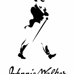Old Johnnie walker logo sticker decal for bikes, cars and laptop