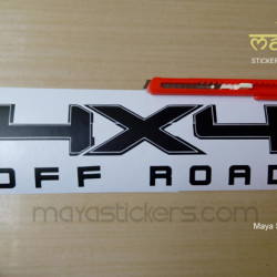 4 x 4 off road sticker for SUVs and other 4WD cars (custom colors available)